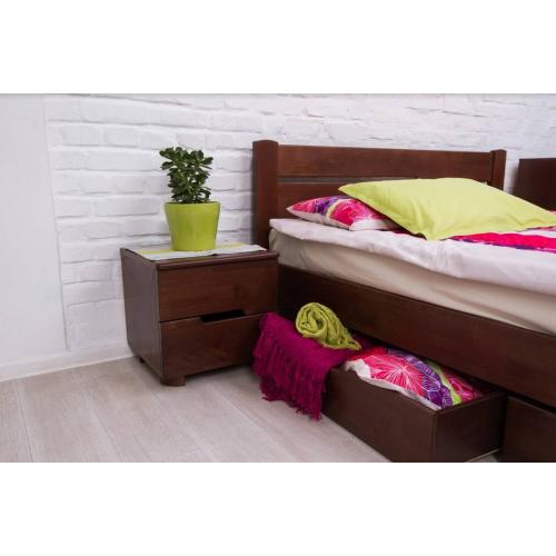 Деревянная кровать Айрис с ящиками Микс Мебель 140 см