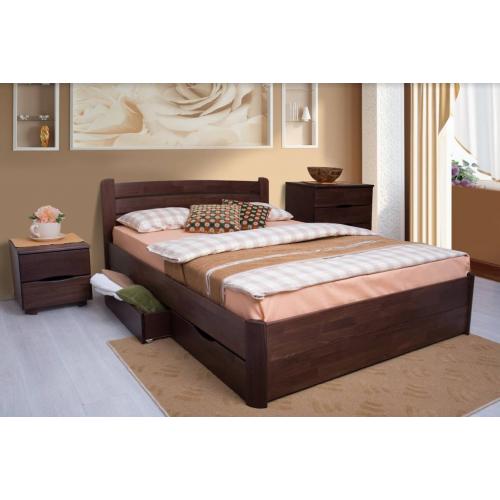 Деревянная кровать София с ящиками Микс Мебель 180 см