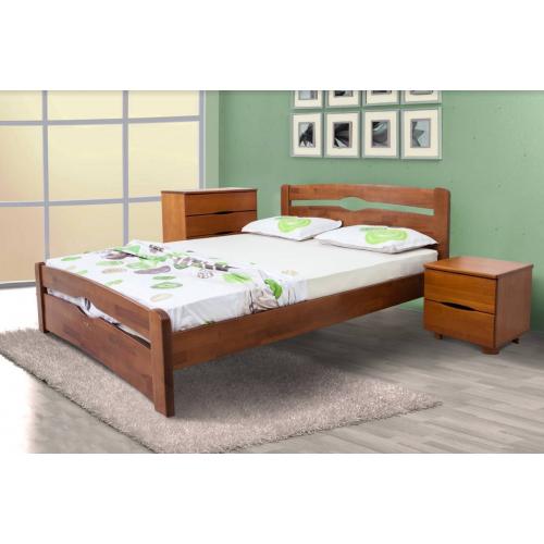 Деревянная кровать Каролина с изножьем Микс Мебель 140 см