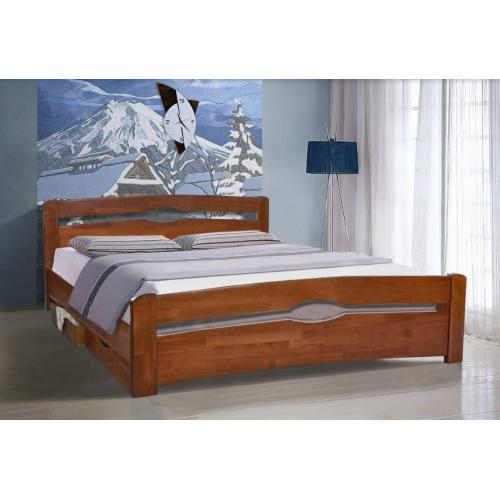 Деревянная кровать Каролина с ящиками 4 шт Микс Мебель 140 см