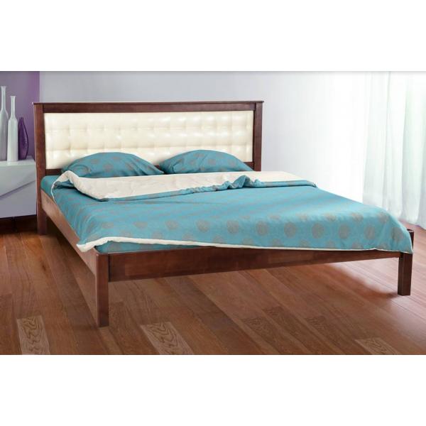 Деревянная кровать Карина мягкая Микс Мебель 140 см